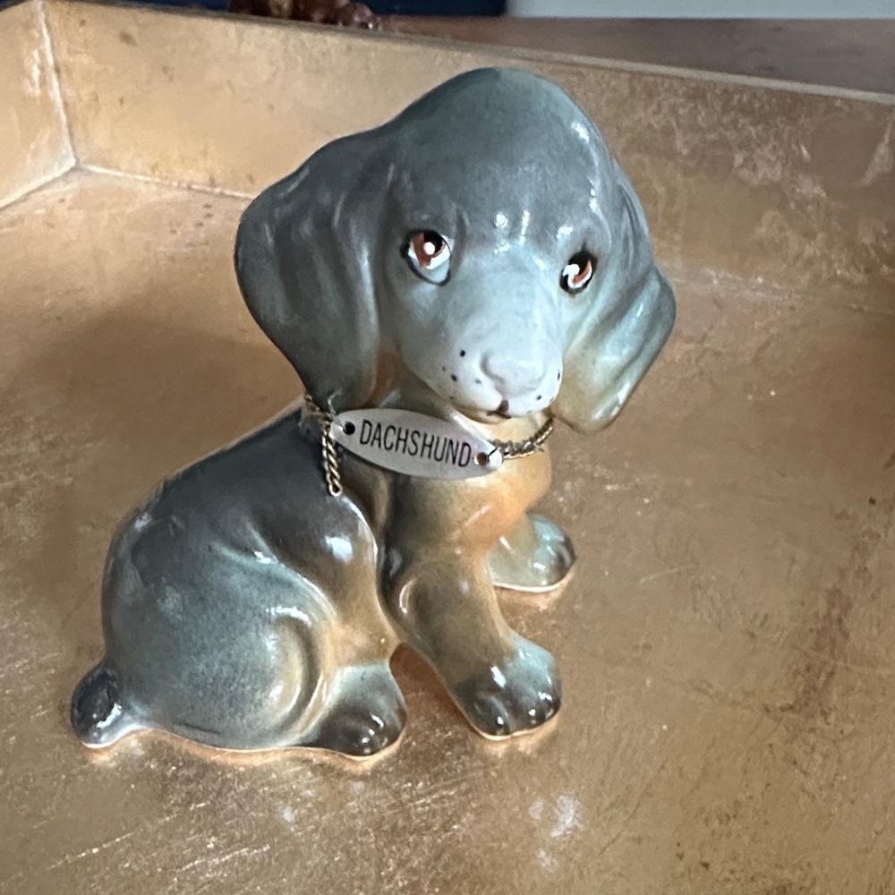 Vintage Ceramic Dachshund Figurine